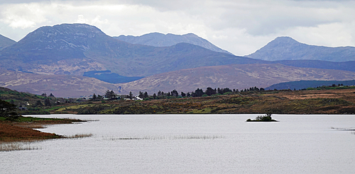 Mountain scenery in central Connemara, Co Galway