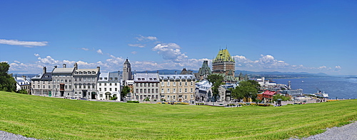 Panorama skyline view from the Citadelle, Quebec City, Quebec, Canada, North America