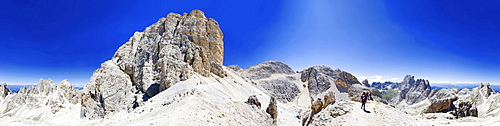 360Ã‚Â° panorama of the Kesselkogel, Catinaccio group, dolomites, Italy