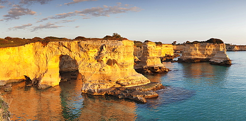 Rugged cliffs, Sant'Andrea, Adria, near Otranto, Province of Lecce, Salentine peninsula, Apulia, Italy, Europe