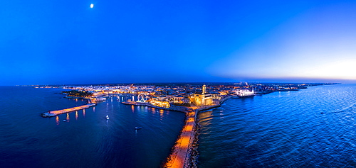 Aerial view, Trani, Apulia, Southern Italy, Italy, Europe