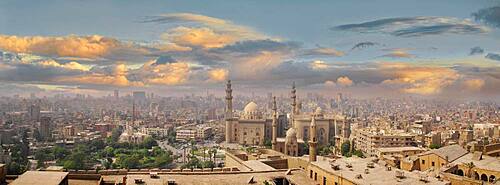 Cairo with Al-Azhar mosque, Cairo, Egypt, Africa