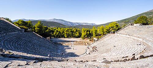 Amphitheatre, Theatre of Epidauros, Epidauros, Pelepones, Greece, Europe