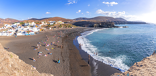 View of Playa de Ajuy from Mirador Playa de Ajuy, Ajuy, Fuerteventura, Canary Islands, Spain, Atlantic, Europe