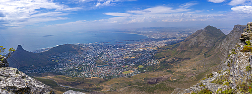 View of Cape Town from Table Mountain, Cape Town, Western Cape, South Africa, Africa