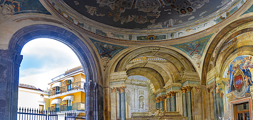 View of interior of Dominova Seat, Sorrento, Campania, Italy, Mediterranean, Europe