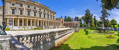 View of Corfu Museum of Asian Art in Anaktoron Square, Corfu Old Town, UNESCO World Heritage Site, Corfu, The Ionian Islands, Greek Islands, Greece, Europe