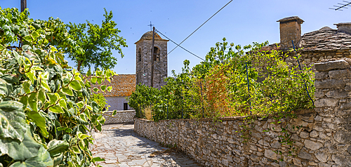 View of Church of Agia Paraskevi in Theologos, Theologos, Thassos, Aegean Sea, Greek Islands, Greece, Europe