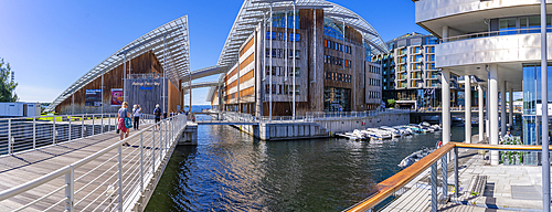 View of Astrup Fearnley Museum of Modern Art, Aker Brygge, Oslo, Norway, Scandinavia, Europe