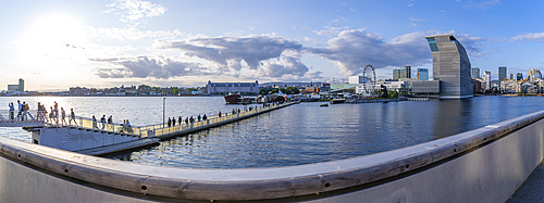 View of the Munch Museum and city skyline on a sunny day, Oslo, Norway, Scandinavia, Europe