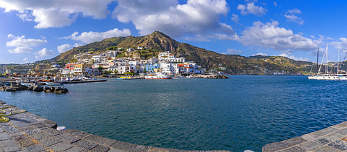 View of Sant'Angelo from Porto di Sant'Angelo, Sant'Angelo, Island of Ischia, Campania, Italy, Europe