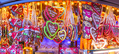 View of market stall at Christmas, Breitscheidplatz, Berlin, Germany, Europe