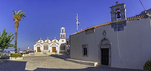 View of Church of the Metamorphosis of the Savior in Piskopiano village, Piskopiano, Crete, Greek Islands, Greece, Europe