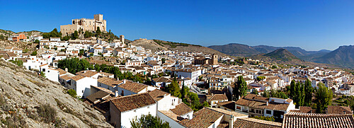 Renaissance castle and white village, Velez Blanco, Almeria, Andalucia, Spain, Europe