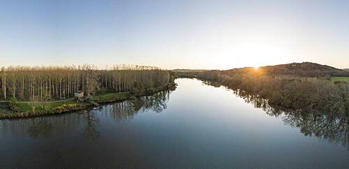 Adour River, Les Landes, Nouvelle-Aquitaine, France, Europe