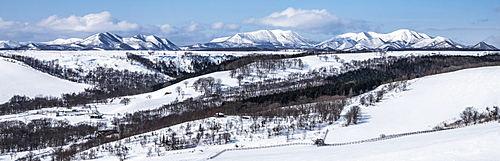 Mountain Panoramic, Hokkaido, Japan, Asia