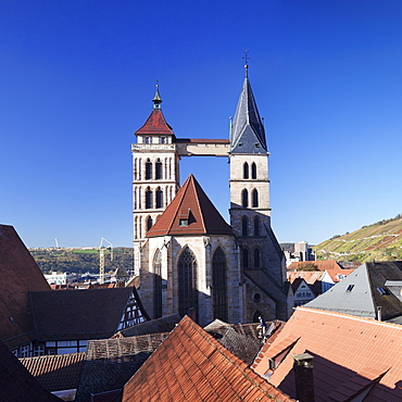 St. Dionys church, Esslingen, Baden Wurttemberg, Germany, Europe