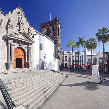 Iglesia de El Salvador church at Plaza de Espana, Santa Cruz de la Palma, La Palma, Canary Islands, Spain, Europe