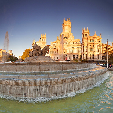 Plaza de la Cibeles, Fountain and Palacio de Comunicaciones, Madrid, Spain, Europe