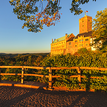 Wartburg Castle near Eisenach, Thuringian Forest, Thuringia, Germany