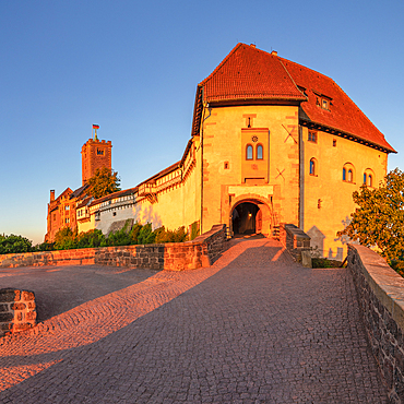 Wartburg Castle near Eisenach, Thuringian Forest, Thuringia, Germany