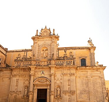 Italy, Apulia, Lecce, Facade of cathedral