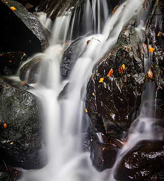 Waterfall, Hardcastle Crags, Calderdale, Yorkshire, England, United Kingdom, Europe