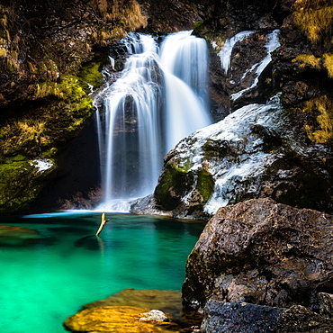 Vintgar Gorge Waterfall, Slovenia, Europe