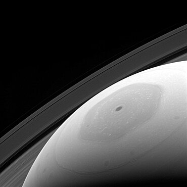 Saturn's North Pole, Hexagonal Jet Stream