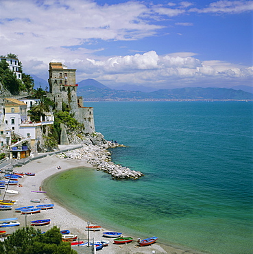 Coastline near Santa Margherita, Amalfi, Campania, Italy, Europe