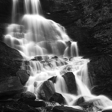 Roasto Falls in Nordland County, Norway.