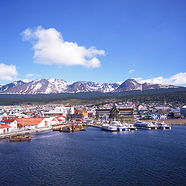 The southernmost port of Ushuaia, Argentina, South America