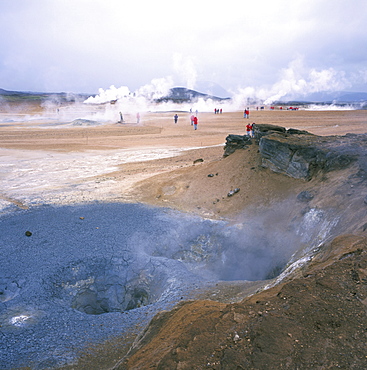 Namafjall geothermal area, north east, Iceland, Polar Regions