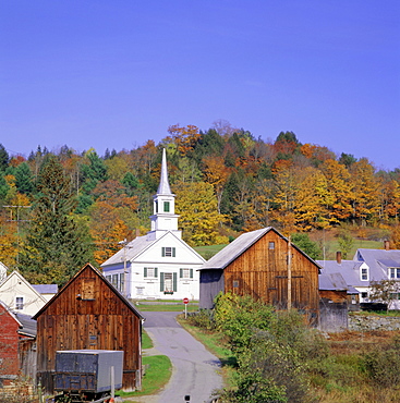 Waits River village, Vermont, New England, USA