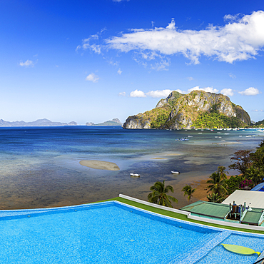 Pool at Lime Resort, El Nido, Bacuit Bay, Palawan, Philippines, Southeast Asia, Asia