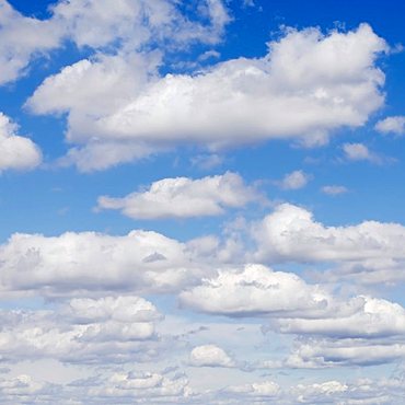 Cloudy sky, cumulus clouds