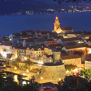 Old town of Korcula, island of Korcula, Croatian Adriatic coast, Dalmatia, Croatia, Europe