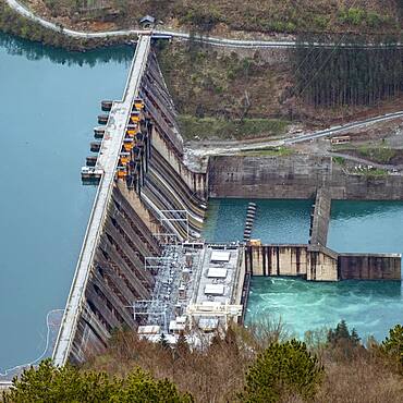 Peruako jezero reservoir dam, Tara National Park, Rastite, Serbia, Europe