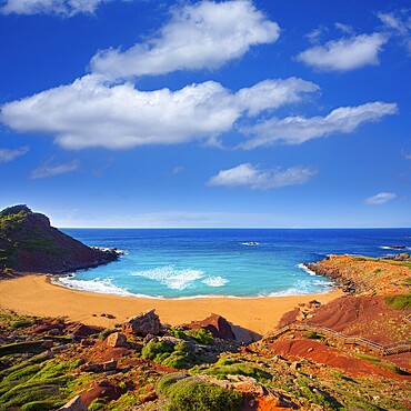 Cala Pilar beach in Menorca Alfuri de Dalt at Balearic Islands of Spain
