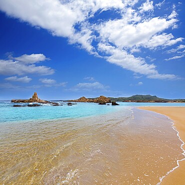 Cala Pregonda in Menorca at Balearic islands es Mercadal