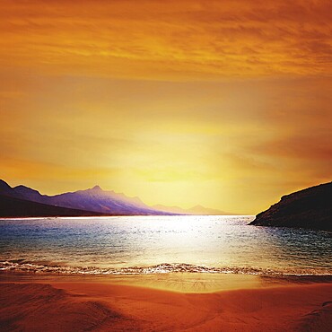 Cofete Fuerteventura Barlovento beach at Canary Islands of Spain