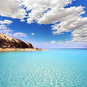 Jandia beach Mal Nombre Fuerteventura at Canary Islands of Spain