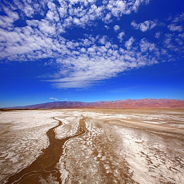 Death Valley National Park California Badwater salt soil desert