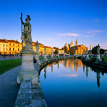 Prato della Valle and Santa Giustina, Padua, Veneto, Italy, Europe