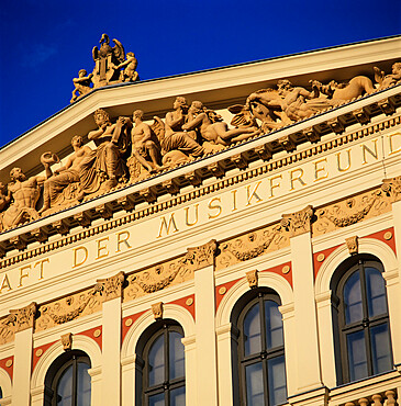 Exterior of Musikverein concert hall, Vienna, Austria, Europe