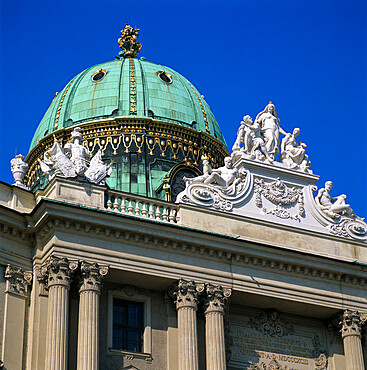 Hofburg dome, UNESCO World Heritage Site, Vienna, Austria, Europe