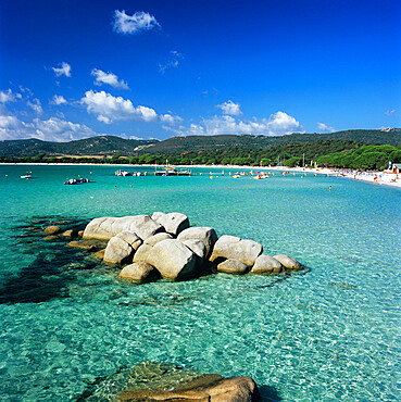 Plage de Santa Giulia, South East Corsica, Corsica, France, Mediterranean, Europe