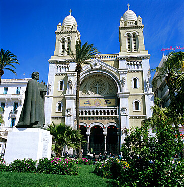 The Cathedral along Avenue Bourguiba, Tunis, Tunisia, North Africa, Africa