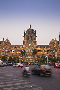 Chhatrapati Shivaji Terminus, UNESCO World Heritage Site, Mumbai, Maharashtra, India, Asia