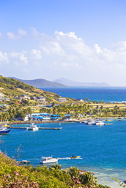 View of Clifton Harbour, Union Island, The Grenadines, St. Vincent and The Grenadines, West Indies, Carribean, Central America